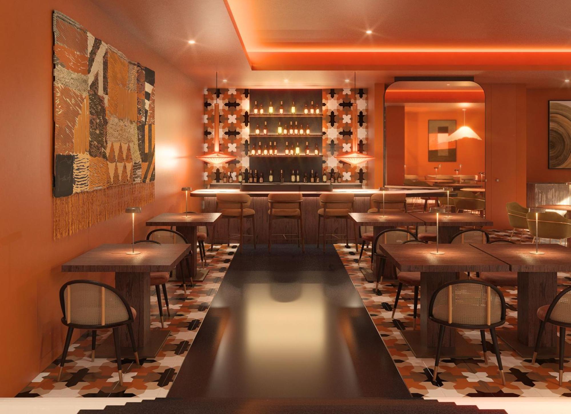 Hotel Sao Rafael Atlantico Albufeira Exterior foto 3D rendering of a restaurant